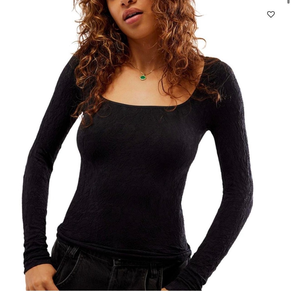 Free People Black Long Sleeve